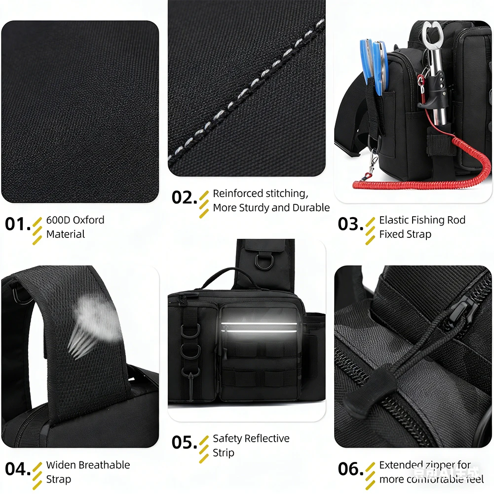 Fishing Rod Holder - Sac à dos de pêche avec
