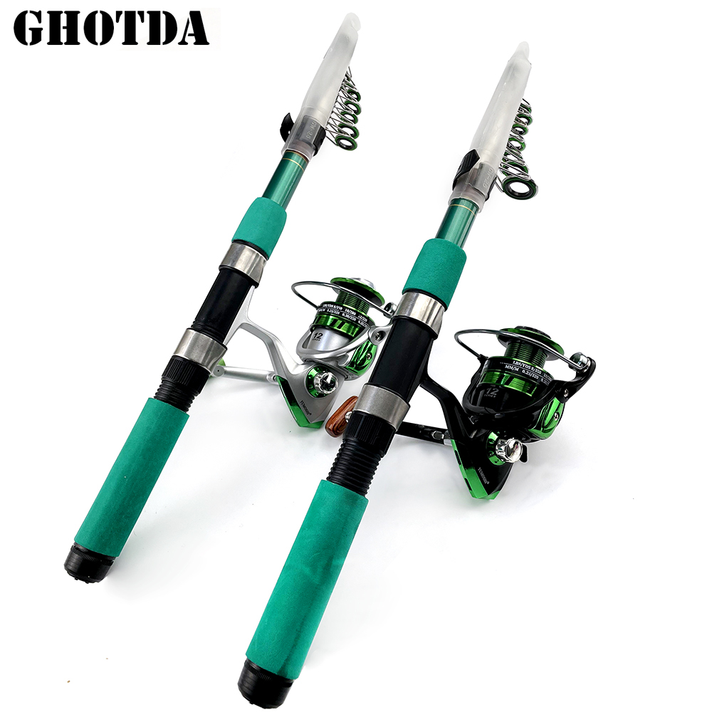Fishing Rod Combo - Ensemble de poteau de voyage portable