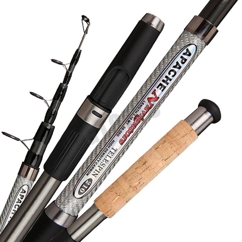 Fishing Rod Surf - Canne à pêche télescopique en carbone