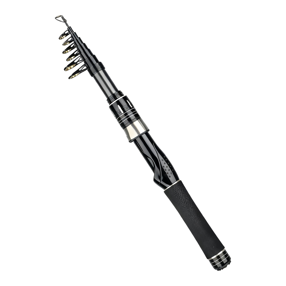 Fishing Rod Travel - Canne à pêche télescopique ultralégère en