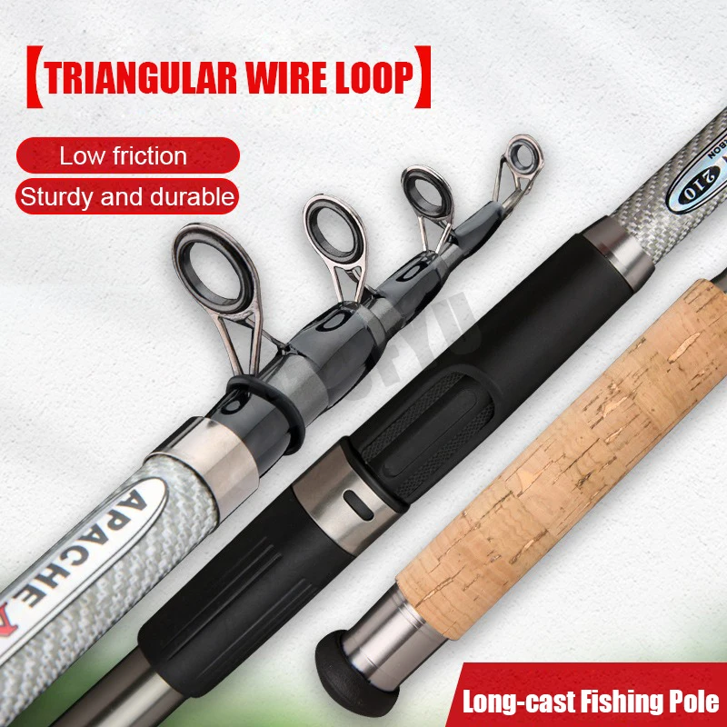 Canne à pêche télescopique en  - Fishing Rod Surf avis et prix