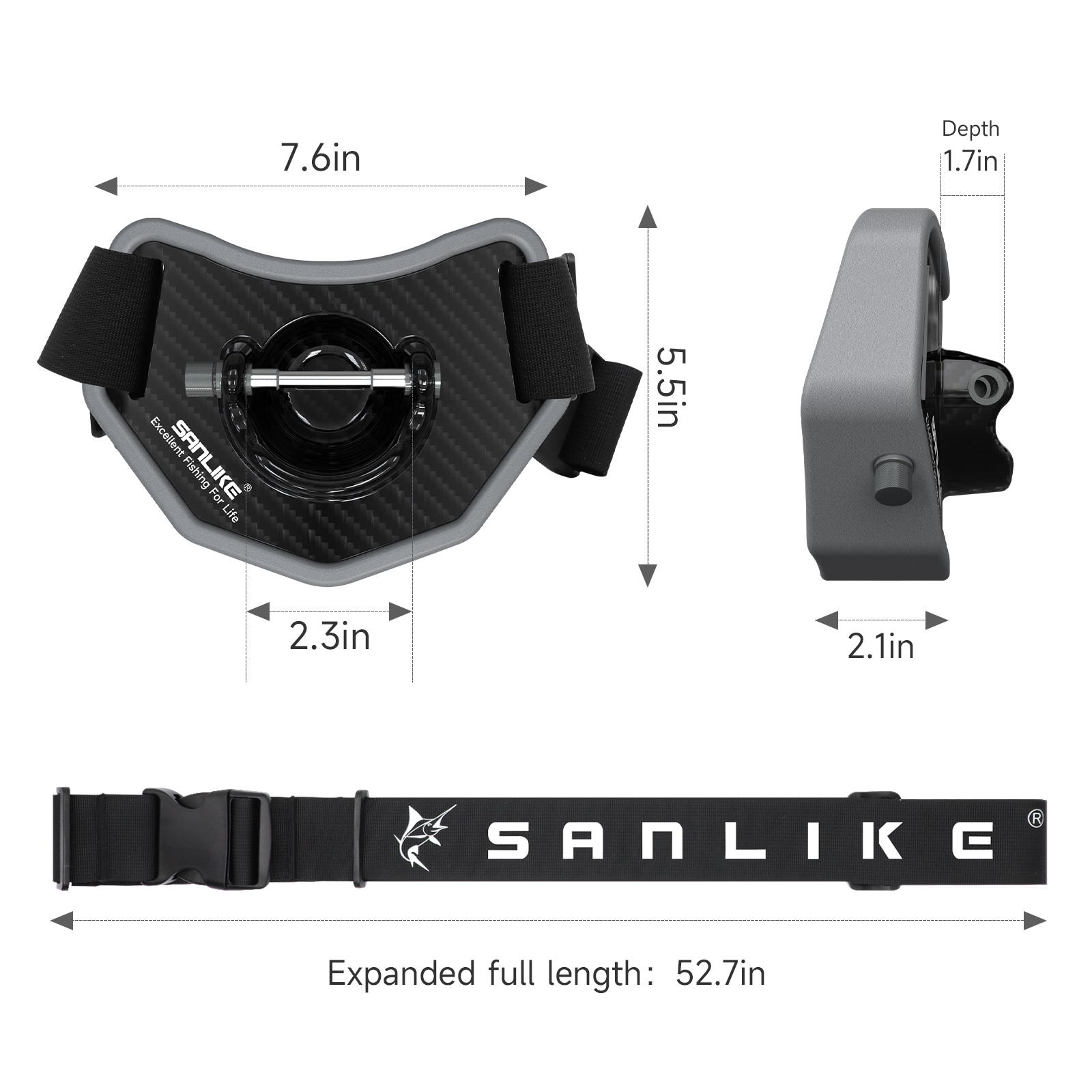 SANLIKE-Ceinture de protection - Fishing Rod Carbon Fiber avis et prix