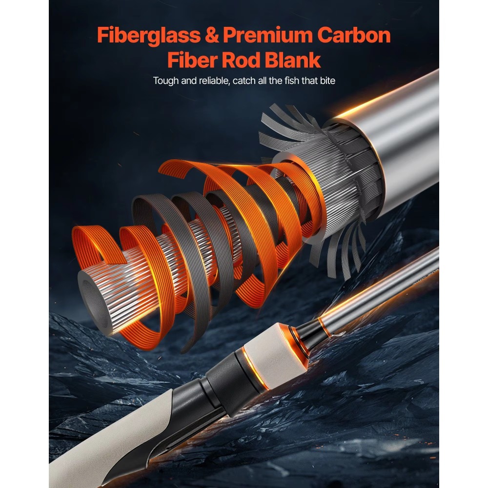 Canne à pêche en fibre de carb - Fishing Rod Carbon Fiber avis et prix