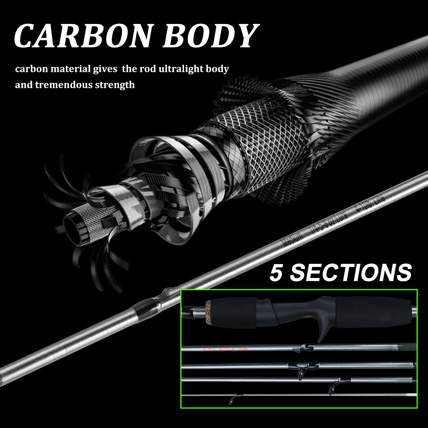 Sougayilang – canne à pêche Co - Fishing Rod Carbon Fiber avis et prix