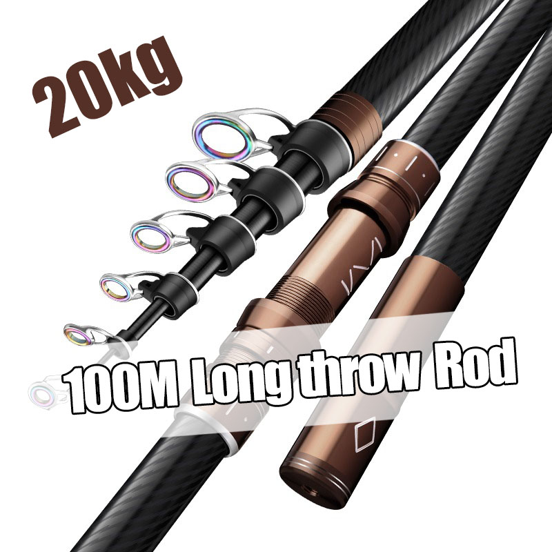 Canne à pêche télescopique en  - Fishing Rod Surf avis et prix