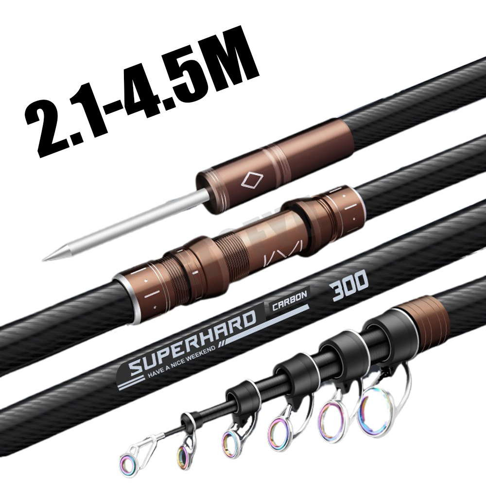 Canne à pêche télescopique en  - Fishing Rod Surf avis et prix