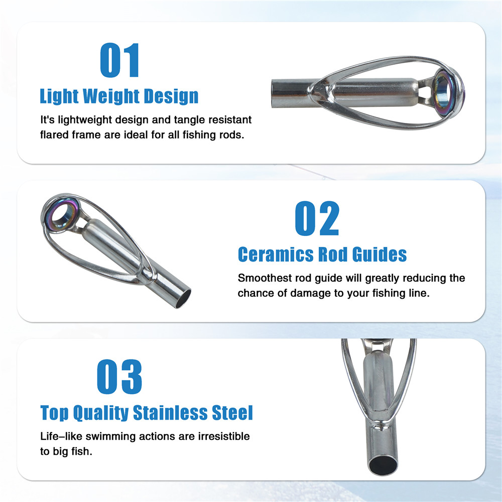Kit de réparation de guides de - Fishing Rod Tip Replacement avis et prix